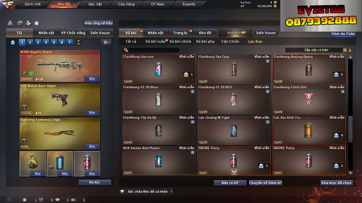 shop acc cf uy tin gia re